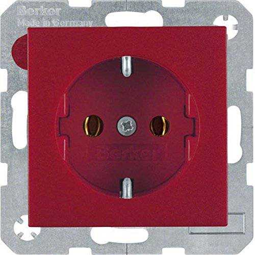 Berker 47431912 Steckdose SCHUKO S.1/B.3/B.7 rot, matt Mesch Shop Berker 47431912 Steckdose SCHUKO S.1/B.3/B.7 rot, matt Mesch Shop